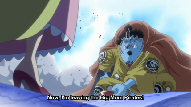 RETURNING THE SAKE CUP! JINBEI PAYS HIS DEBT!