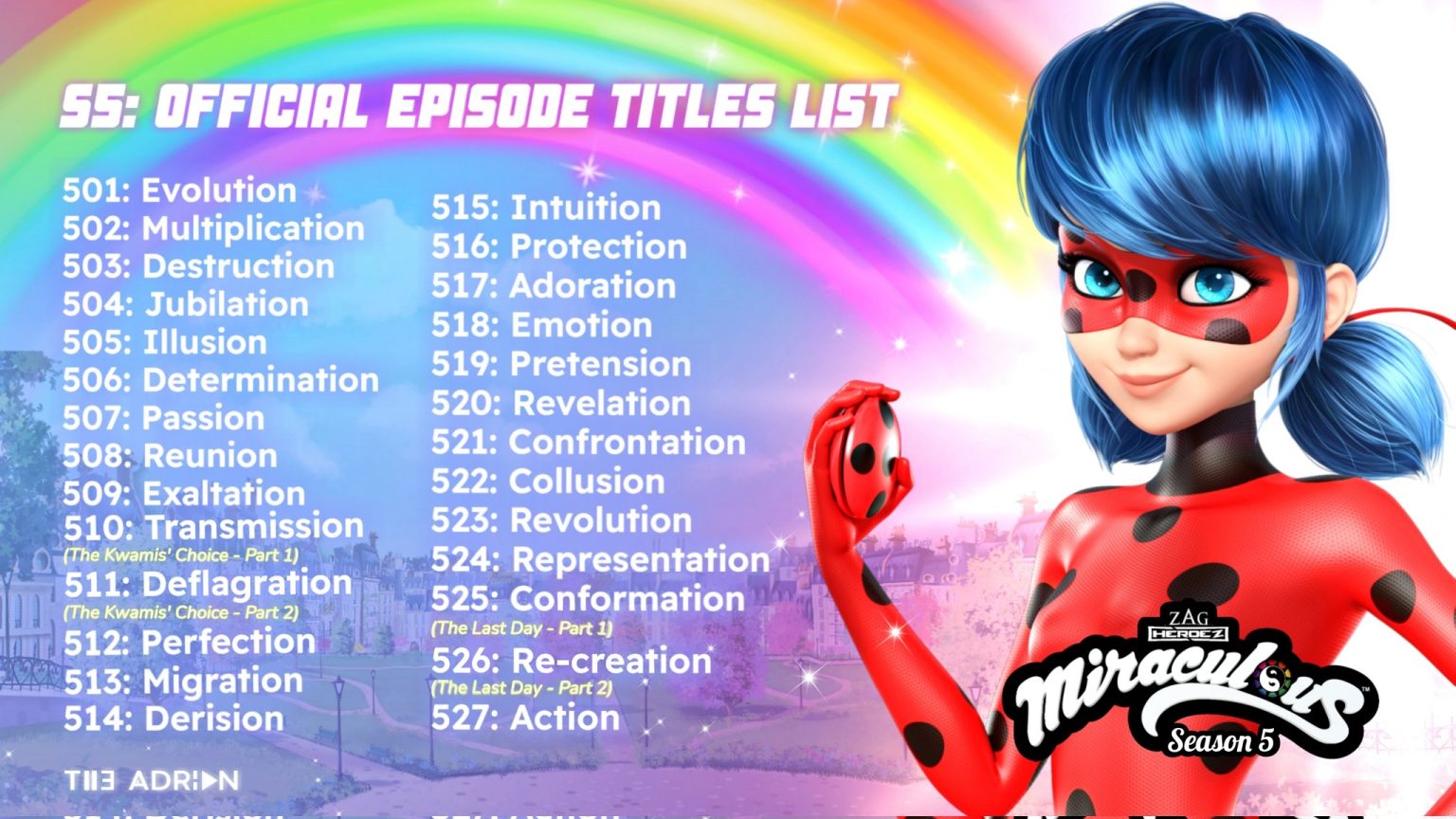 Miraculous Ladybug Season 5 Confirms All Episode Titles When Will It 